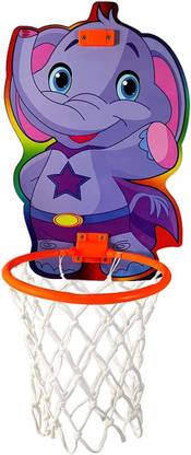 First Play Basket Ball for Kids Wall Mounted Basketball Hoop Toys for Kids (Elephant )