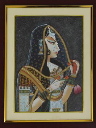 Sundarta Trade House || Bani Thani Painting From Kishangarh, Rajasthan || Canvas 20 inch x 16 inch Painting