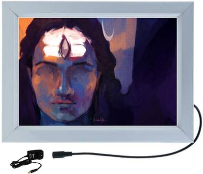 ANSHUL INTERNET SHIV TAPASYA 18 inch ALUMINIUM LED FRAME
