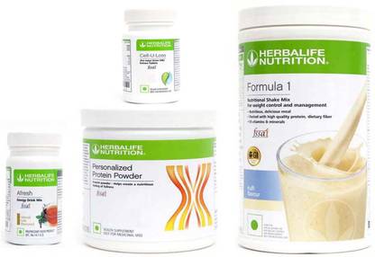Herbalife Nutrition Formula 1 Kulfi Flavor+ Protein Powder+ Cell U Loss Tablet + Afresh Tulsi Protein Shake