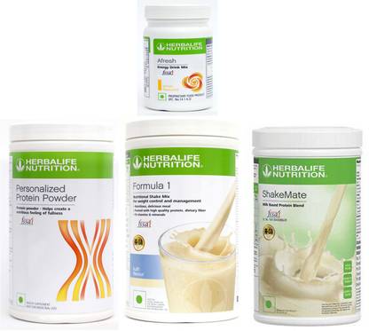 Herbalife Nutrition FORMULA 1 SHAKE KULFI + PROTIEN POWDER 400g + AFRESH LEMON+ SHAKEMATE VANILLA Protein Shake