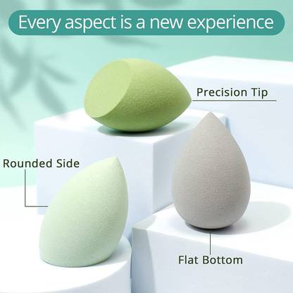 BLUEMERMAID Puff Sponges, Foundation Applicator washable, reusable and recyclable