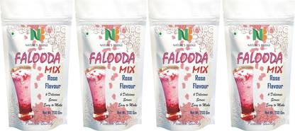 Nature's Bridge Falooda Mix Rose Flavour / Rose Falooda -800 Gm (Pack of 200 Gm x 4) 800 g