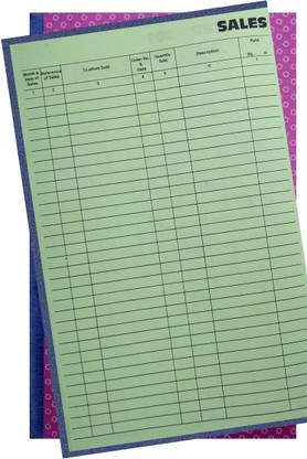 ANVIS Sales Register Sales Register (English) | 50 Pages | Hard Bound 1-Part Sales Register