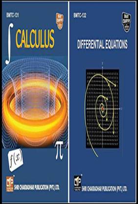 IGNOU BSCG Mathematics Help Books Combo Offer Of BMTC 131 Calculus & BMTC 132 Differential Equations IGNOU Study Notes For Exam Preparations With Solved Previous Year Paper (Latest Syllabus) (CBCS) Bmtc-131 Bmtc-132