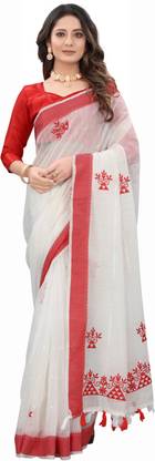 Printed Fashion Linen Saree