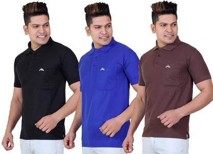 Solid Men Multicolor T-Shirt