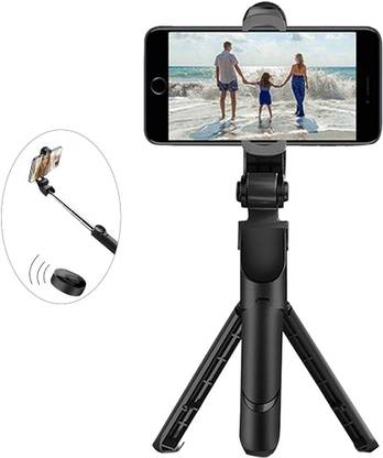 Wanzhow Best Bluetooth Extendable Selfie Stick Tripod with Wireless Remote Monopod