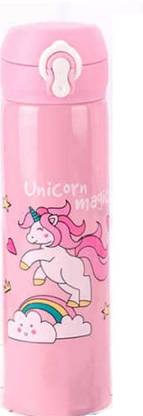Amaflip Unicorn Stainless Steel Insulated Water Bottle for Girls Kids 500 ml