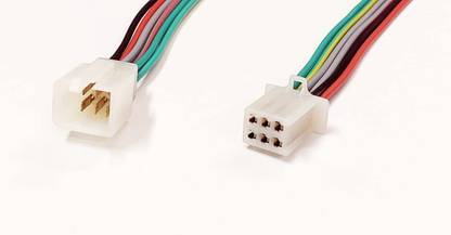 Creative Tech (1 Pair) Male Female Connector Socket 6 Pin Electric Jointer Cable Terminal Plug 6 Pin 2.8mm Connector Wire Connector