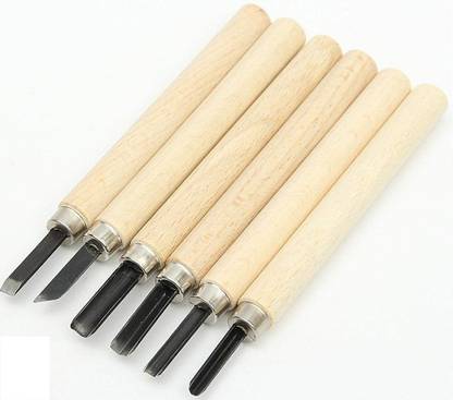 Kandle 6pcs Wood Carving Tool Hand Carving Knife Set Beginner Carving Kit