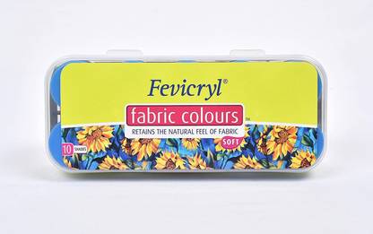Fevicryl Fabric Colours Kit 200ml (10 X 20ml)