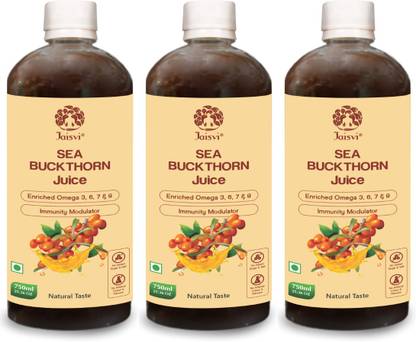 Jaisvi Sea Buckthorn Juice Berry multivitamin antioxidant & Fat Loss 750x3 ML Pack of 3