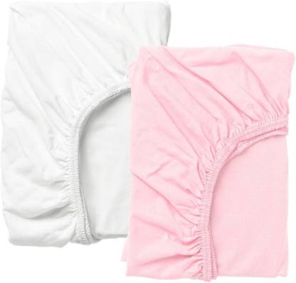 IKEA 0 TC Cotton Crib Solid Flat Bedsheet