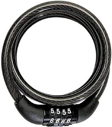 Quinergys 4 Digits Combination Multipurpose Number Lock for Bikes, Helmets and Luggage Cycle Lock
