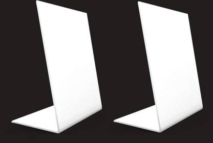 Capital Plastic Industries 2 Compartments Acrylic L shape QR Code stand