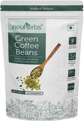 Neuherbs Green Coffee Beans for Weight Loss Instant Coffee