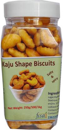 INTROVEJ Kaju shape Biscuits 250gm Sweet & Salty Biscuit