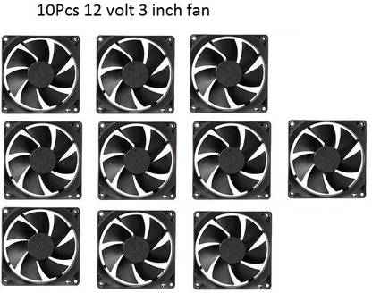 samest (Pack of 10) India DC 12V Cooling Fan for PC Case,DC 12V DC Cooling Fan SM005 Cooling Fan All in one Cooler