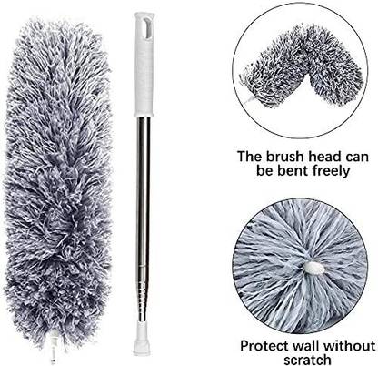 GVJ TRADERS Home and Office, Fan Cleaner Duster, Ceiling Cleaning Brush Dust Mop (Grey) Wet & Dry Mop