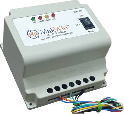 MakWin Three Phase DOL Auto Switch for Submersible Pump Indoor Plug-In Electronic Timer Switch