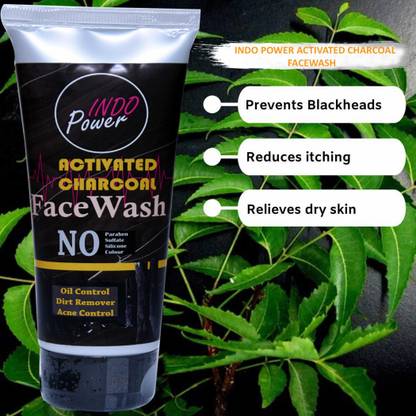INDO POWER BAM2 -ACTIVATED CHARCOAL FACEWASH