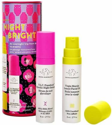 Drunk Elephant Nightbright T.L.C. Framboos Glycolic Night Serum (8 ml Each)