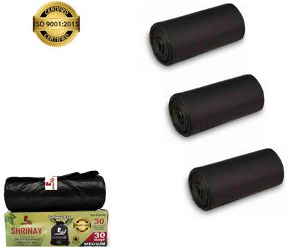 Shrinay GB- mix dustbin covers rolls Medium 13 L Garbage Bag  Pack Of 90
