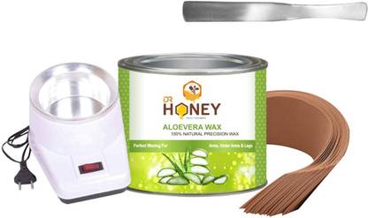 DR.HONEY aloevera wax strip stick and heater hair removal wax soft wax gram 603.20 Wax