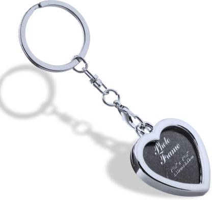 Elegant Lifestyle Luxury Creative hollow metal photo frame keychain couple keychain pendant, Gift Key Chain