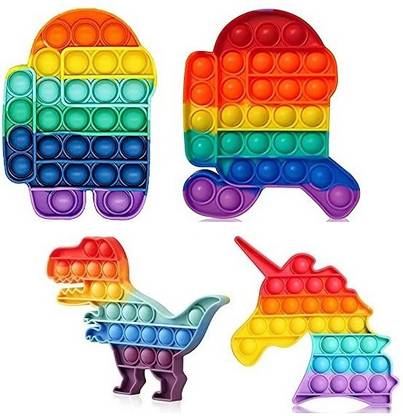 Aganta Pop It Fidget Toys for Kids Silicon Stress Relief Educational Toy