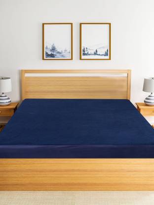 Cotton Trendy Fitted Single Size Breathable, Waterproof Mattress Cover