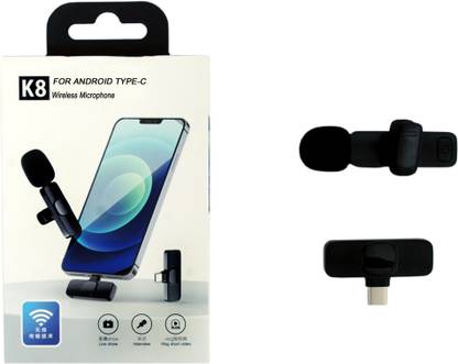 Confiavel K8 Wireless Plug And Play Type C Collar Mic Supported Only Android Microphone