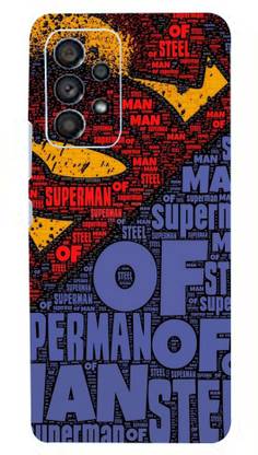 CLAXA Superman Typography Samsung A 53 5G Back Skin Guard, Superman Typography Mobile Skin