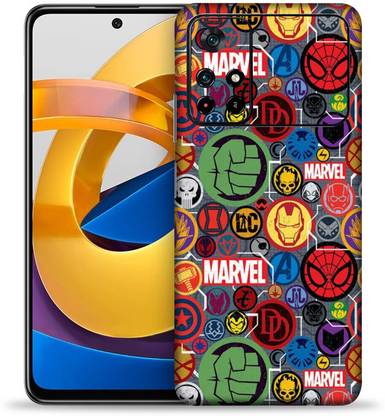 OggyBaba Poco M4 Pro, Marvel Sticker Mobile Skin