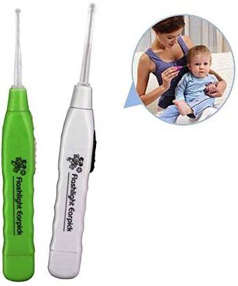 hurrio Flashlight Earpick for Wax Cleaner pack of 2 Electric Ear Cleaner Mucus Removal Device