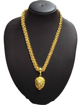 LABHUBAMON Pendat set gold for man and boy Gold-plated Copper