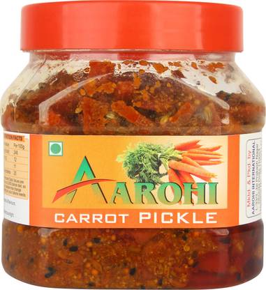 Aarohi Homemade Organic Ghar Ka Bana Carrot Pickle Gajar Ka Achar (500 grams) Carrot Pickle