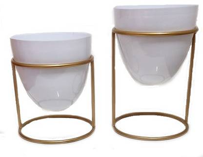 KDK table top with golden stand Plant Container Set