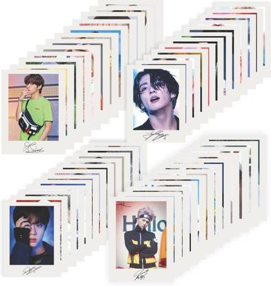 BTS 2022 Signature Photocards, 48 Pcs Album Collection for Kpop and BTS Fan (3 x 4 Inches) Fine Art Print