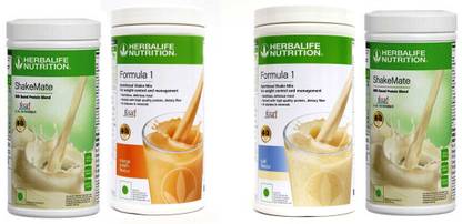 HERBALIFE FORMULA1 ORANGE + KULFI & SHAKEMATE 2 PIECES Plant-Based Protein