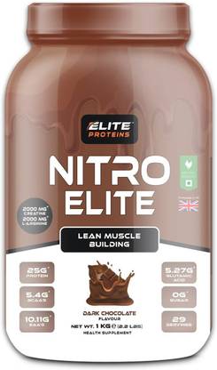 ELITE PROTEINS NITRO ELITE 1KG DARK CHOCOLATE Protein Shake