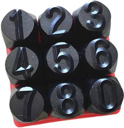 SAMENX Number Punch Set 9pcs 12MM| 9 Numbers (0 to 9) High Quality Punches & Punching Machines