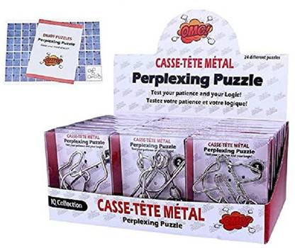 Mt hub Metal ring puzzle Brain Teaser Challenge Set for Children, Adults (pack of 1)