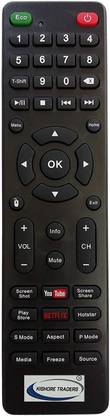 Kishore Traders Compatible Remote Control for Smart LED TV Remote with Netflix YouTube Function. iAir, Wybor, Bpl, Visio World Remote Controller