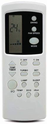 Piyush REMOTE 210-A FOR AC ( SILENT ,ECO ,LAMP BUTTONS ) COMPATIBLE TO GODREJ ONIDA SEND REMOTE PHOTO AT 9822247789 WHATSAPP VERIFICATION Remote Controller
