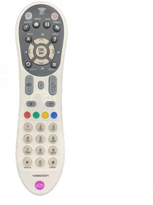 SEKNET Videocon d2h RF Remote For HD Set-Top Box With Remote Pairing Manual Inside VIDEOCON Remote Controller