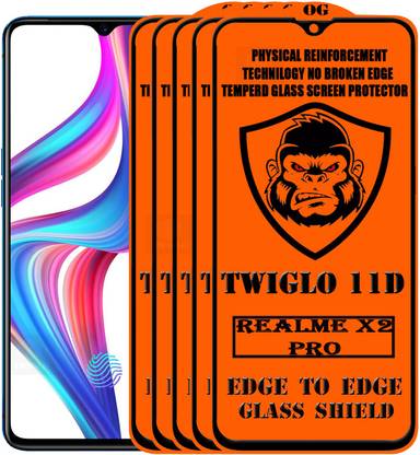 TWIGLO Edge To Edge Tempered Glass for Realme X2 Pro