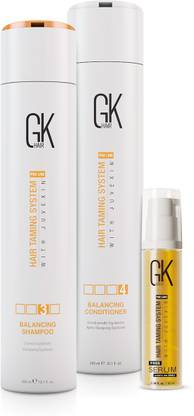 GK Hair Balancing Shampoo & Conditioner Combo 300ml each with Free Argan Serum 10 ml