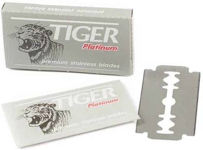 TIGER PLATINUM DOUBLE EDGED 10 BLADES